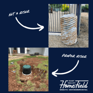 Proper and Improper Septic Tank Risers