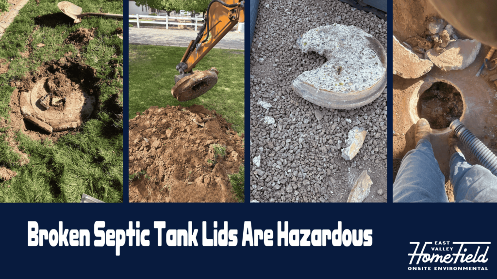 Broken Septic Tank Lids Collage