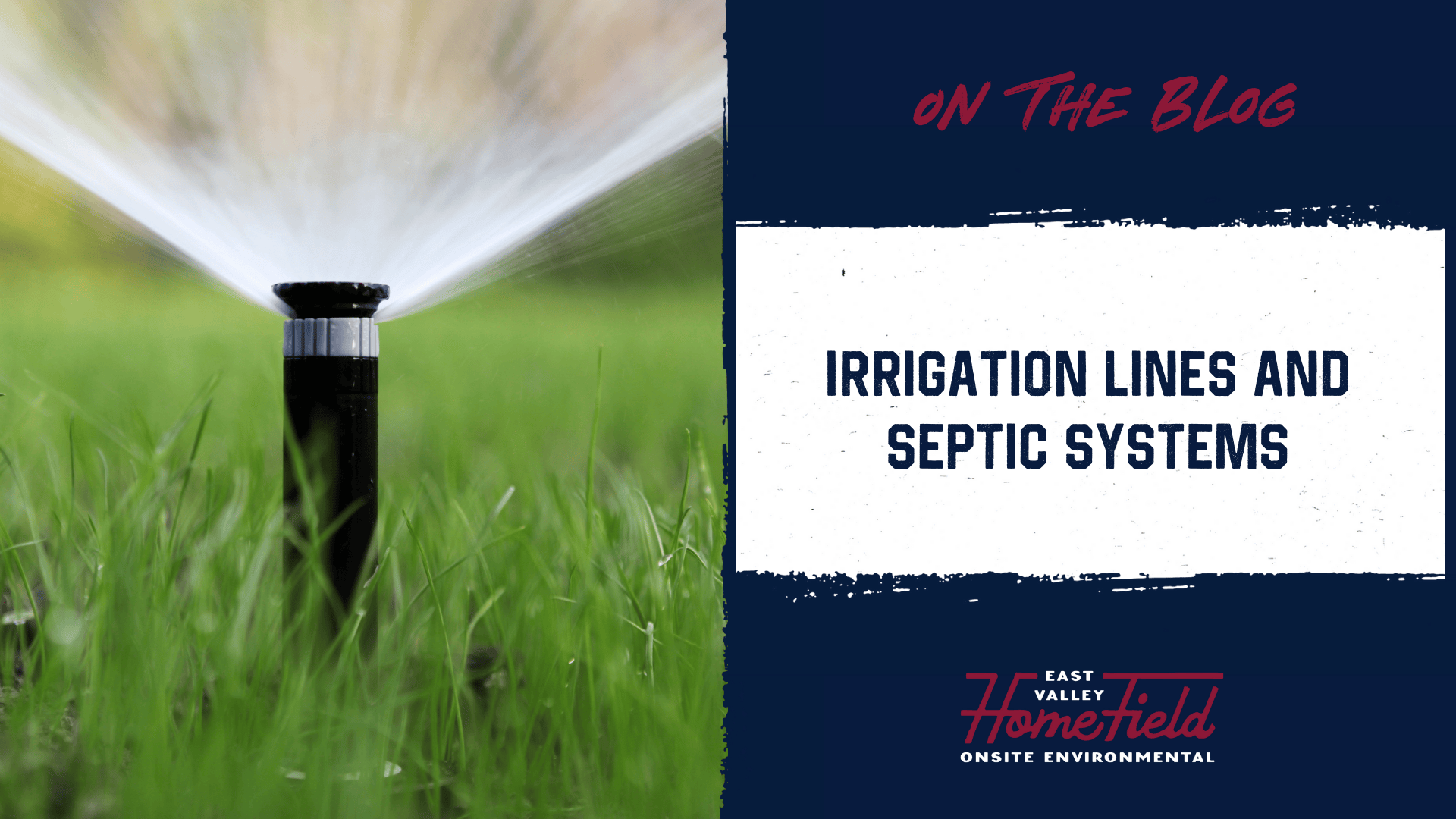 Irrigation Lines Should NOT Be Near Your Septic System