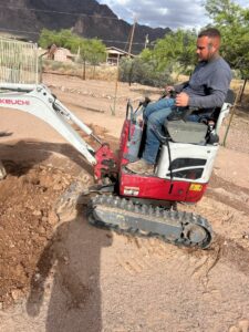 Exposing Septic Tank for Inspection