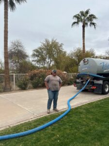 Septic tanks must be pumped as part of the ADEQ septic inspection.