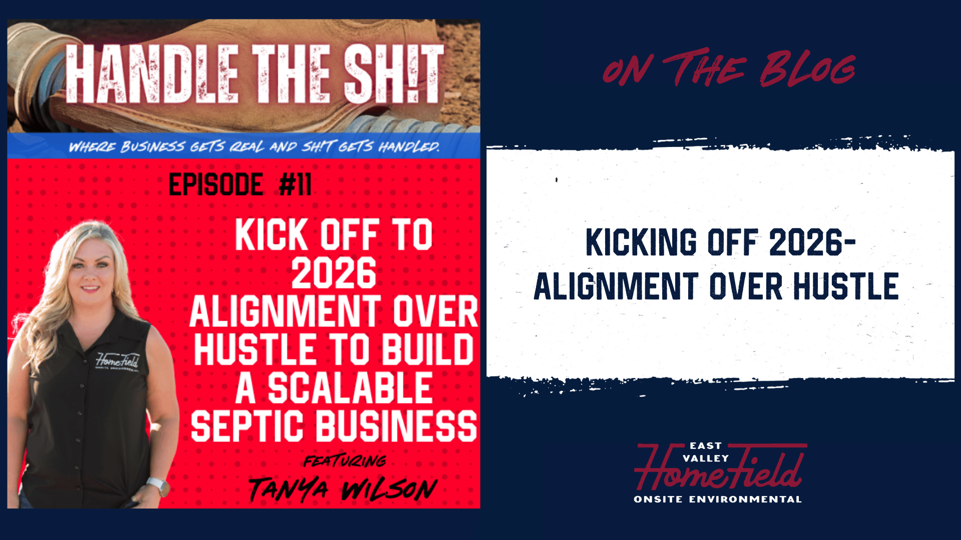 Leadership team meeting focused on alignment over hustle to build a scalable septic business